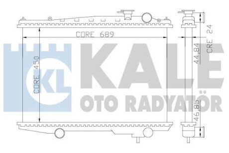 Фото автозапчасти kale nissan pick up радиатор охлаждения KALE OTO RADYATOR 362700