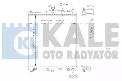 Фото автозапчасти радиатор охлаждения Nissan Micra C+C, Micra III, Note KALE OTO RADYATOR 363200