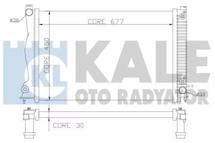 Фото автозапчастини радіатор охолодження Citroen C1, Peugeot 107, Toyota Aygo KALE OTO RADYATOR 364600