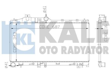 Фото автозапчасти радиатор охлаждения Subaru Forester KALE OTO RADYATOR 365000