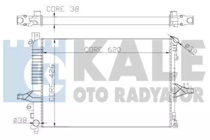 Фото автозапчастини теплообмінник KALE OTO RADYATOR 367200 (фото 1)