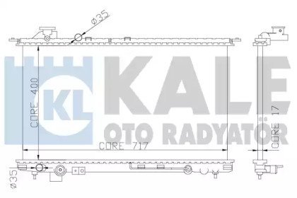 Фото автозапчастини радіатор охолодження Hyundai Sonata IV, Xg KALE OTO RADYATOR 369300