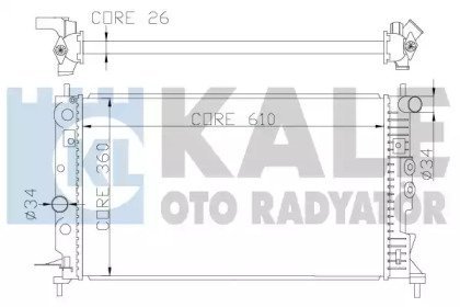 Фото автозапчастини теплообмінник KALE OTO RADYATOR 374100