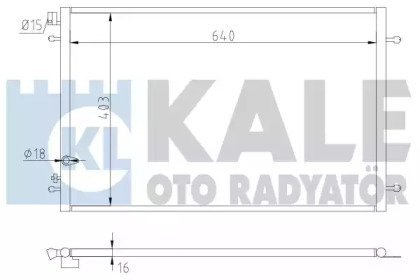 Фото автозапчастини конденсатор KALE OTO RADYATOR 375300 (фото 1)