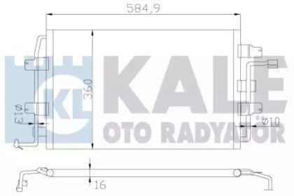 Фото автозапчасти конденсатор KALE OTO RADYATOR 376400