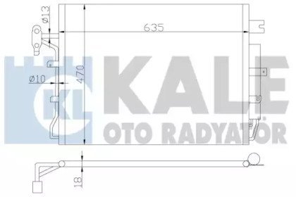 Фото автозапчасти конденсатор KALE OTO RADYATOR 378000