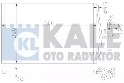 Фото автозапчасти конденсатор KALE OTO RADYATOR 382000