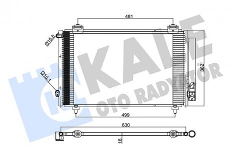 KALE TOYOTA COROLLA CONDENSER KALE OTO RADYATOR 383300