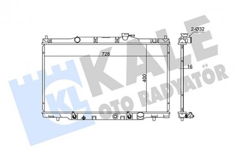 Фото автозапчасти kale honda радиатор охлаждения cr-v ii 2.0 01- KALE OTO RADYATOR 383900