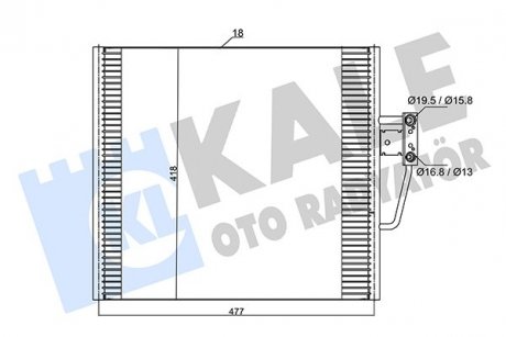 BMW радіатор кондиціонера 5 E39 KALE OTO RADYATOR 385000 (фото 1)