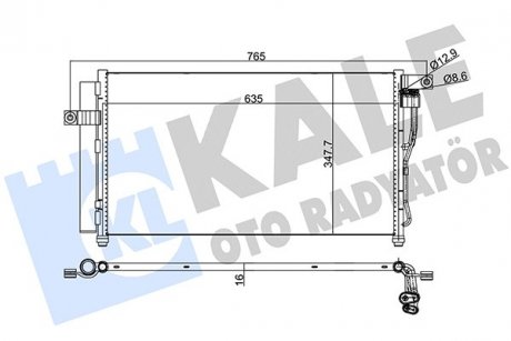 Радиатор кондиционера Hyundai Accent III KALE OTO RADYATOR 386300