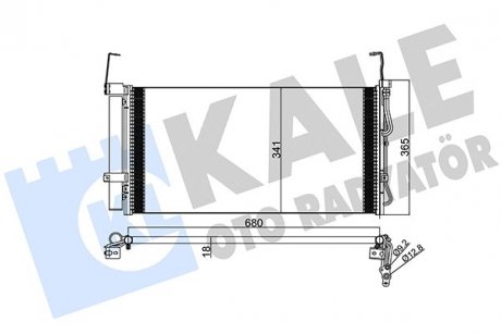 Фото автозапчасти радиатор кондиционера Hyundai Santa F I (Sm) Condenser KALE OTO RADYATO KALE OTO RADYATOR 386600