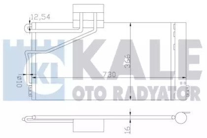 Фото автозапчасти конденсатор KALE OTO RADYATOR 387800