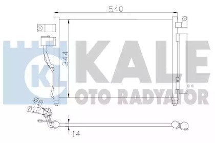 Радиатор кондиционера Hyundai Accent III KALE OTO RADYATOR 391400 (фото 1)