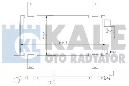 Радиатор кондиционера Mazda 6 Condenser KALE OTO RADYATOR 392100 (фото 1)