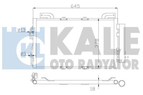 Фото автозапчасти конденсатор KALE OTO RADYATOR 392900