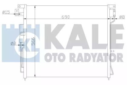 Радиатор кондиционера Nissan Np300 Navara, Pathfinder III KALE OTO RADYATOR 393200 (фото 1)
