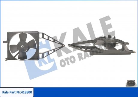 Фото автозапчасти kale opel вентилятор радіатора combo,corsa b 1.2/1.6 93- KALE OTO RADYATOR 418800