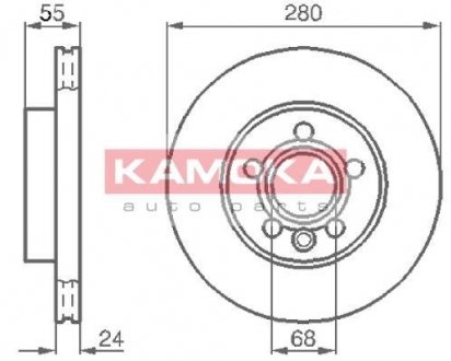 Гальмівний диск KAMOKA 1032020