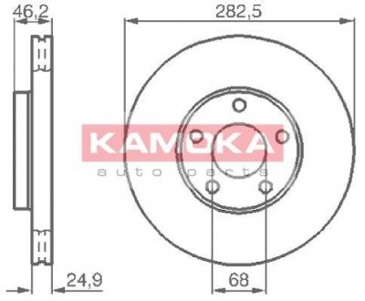 Гальмівний диск KAMOKA 1032028
