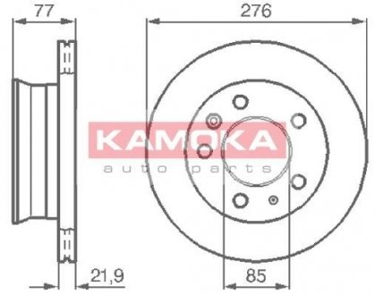 Гальмiвнi диски переднi KAMOKA 103306