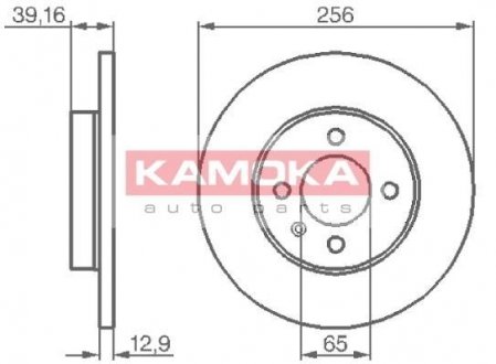 Фото автозапчасти гальмівний диск KAMOKA 103410