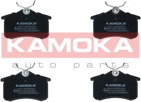 Гальмівні колодки, дискове гальмо (набір) KAMOKA JQ1011082