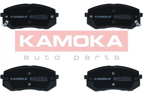 Гальмівні колодки, дискове гальмо (набір) KAMOKA JQ101149
