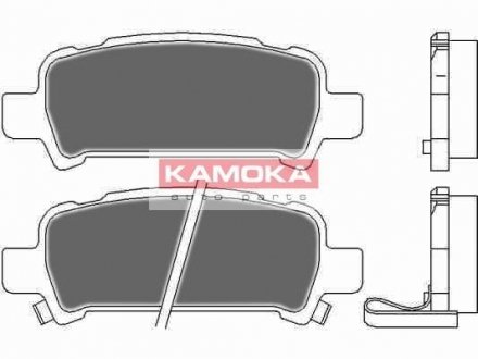 Гальмівні колодки, дискове гальмо (набір) KAMOKA JQ1012666