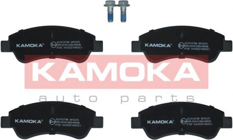 Гальмівні колодки, дискове гальмо (набір) KAMOKA JQ1012798 (фото 1)