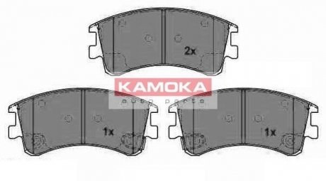 Гальмівні колодки, дискове гальмо (набір) KAMOKA JQ1013238