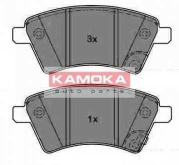 Гальмівні колодки, дискове гальмо (набір) KAMOKA JQ1013750