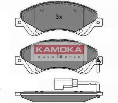 Гальмівні колодки, дискове гальмо (набір) KAMOKA JQ1013858 (фото 1)