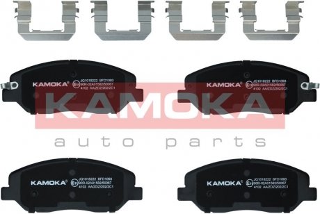 Гальмівні колодки, дискове гальмо (набір) KAMOKA JQ1018222 (фото 1)