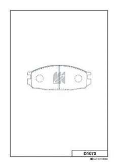 Фото автозапчастини колодки дисковые передние Vanette C220 LD20-II 91- пер KASHIYAMA D1070