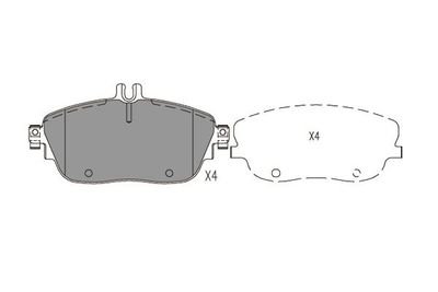 Фото автозапчасти колодки гальмівні (передні) MB B-class (W242/246)/ GLA-class (X156) 11- KAVO PARTS KBP6620