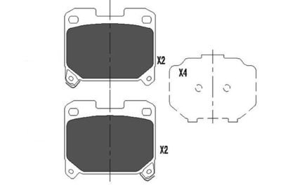 Фото автозапчастини гальмівні колодки, дискове гальмо (набір) KAVO PARTS KBP9063