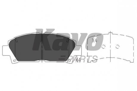 Гальмівні колодки, дискове гальмо (набір) KAVO PARTS KBP-9110 (фото 1)