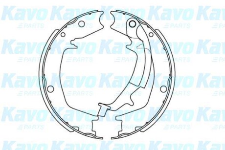 Фото автозапчасти колодки ручного тормоза HYUNDAI Tucson, Santa Fe KAVO PARTS KBS-3413