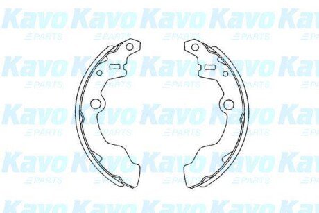 Фото автозапчасти гальмівні колодки (набір) KAVO PARTS KBS8401