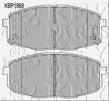 Фото автозапчасти гальмівні колодки (набір) KEY PARTS KBP1868 (фото 1)