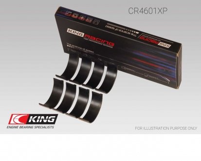 Фото автозапчасти подшипник скольжения PL STD Race, Trimetal [pMax Black] KING CR4601XP