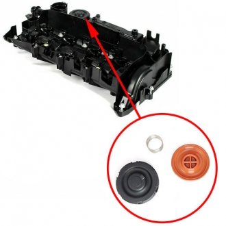 Клапан вентиляції картерних газів для BMW N47N, N47S1 і B47 11128589941 Klifex KL11128589941 (фото 1)