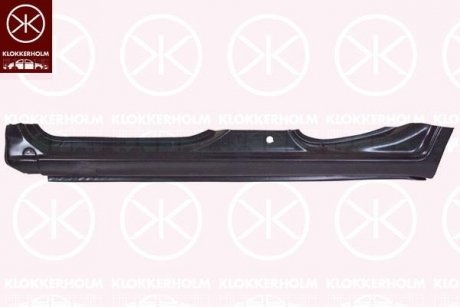 Фото автозапчасти правый порог FIAT PANDA 03-09 (0000071734757) KLOKKERHOLM FP 2008 012