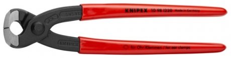 Щипці для стяжки, довжина: 220 мм, легке та надійне кріплення затискачами типу Oetiker або подібними KNIPEX 1098I220