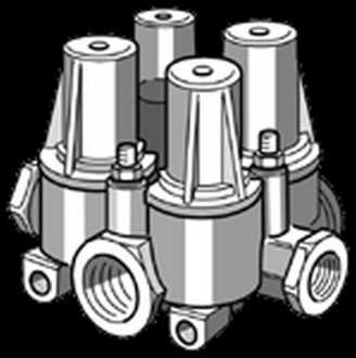 Многосистемный клапан, четырехцепный Knorr-Bremse AE 4427 (фото 1)