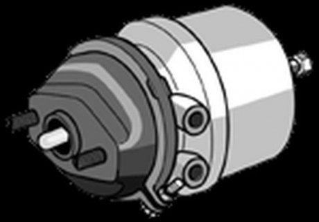 Гальмівний циліндр задній лівий/правий (16/16, хід: 57мм/57мм, M16x1.5мм, диск) BPW; KOGEL; SCHMITZ Knorr-Bremse BS 9397 (фото 1)