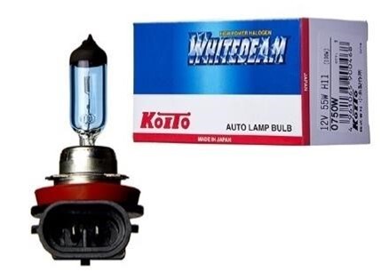 Фото автозапчасти лампа White Beam (1 шт.) H11 12V 55W (100W) 4000K Koito 0750W