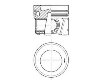 Фото автозапчасти поршень KOLBENSCHMIDT 41661620
