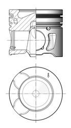 Фото автозапчасти поршень двигуна CITROEN / FIAT / LAND ROVER / PEUGEOT 85,60 2.2 HDi KOLBENSCHMIDT 41703610